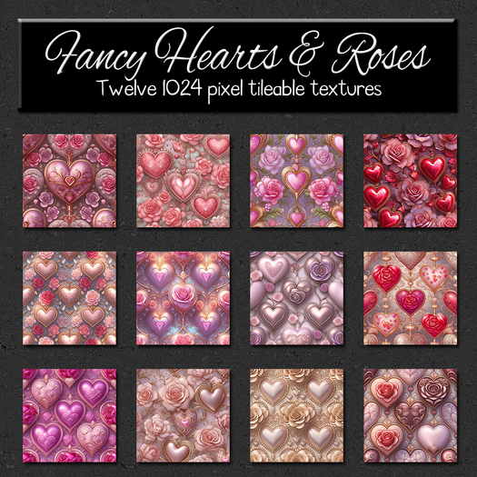 *Wallflowers* Fancy Hearts & Roses