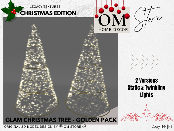 |OM| Glam Christmas Tree - Golden Pack
