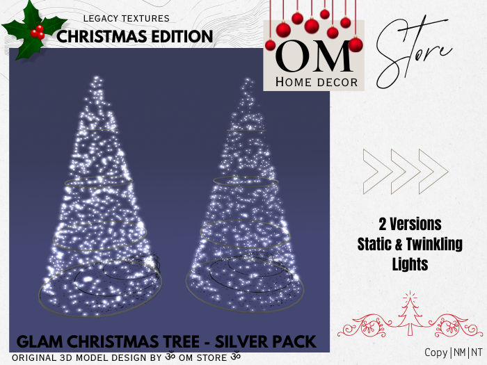 |OM| Glam Christmas Tree - Silver Pack