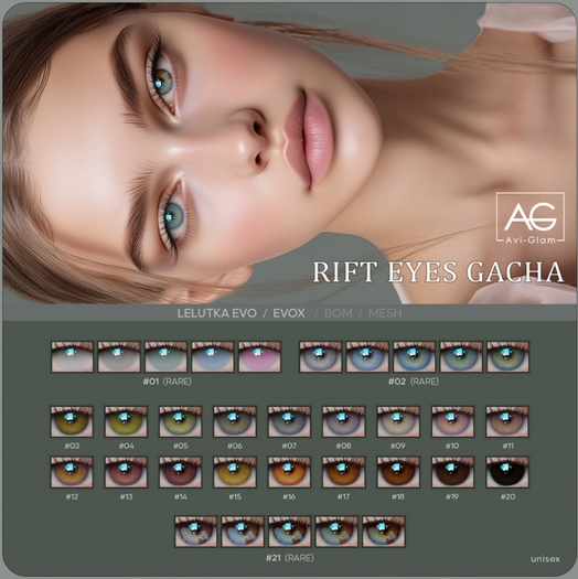 AG. Rift Eyes RARES Set