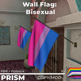 [PRISM] Wall Flag 1 - Bisexual Pride Flag (PBR)