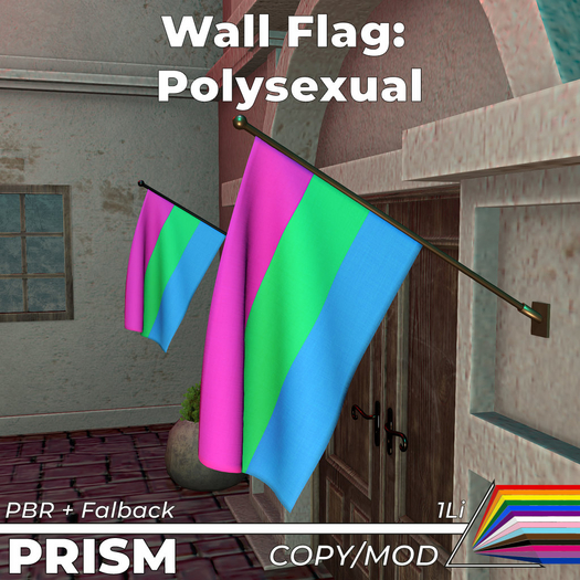 (Peacock) Polysexual Pride Flag v1