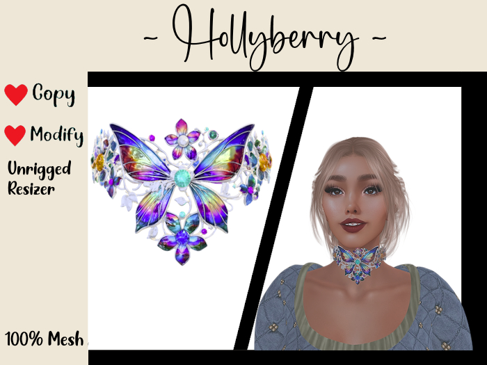 HB: Butterfly Choker Necklace