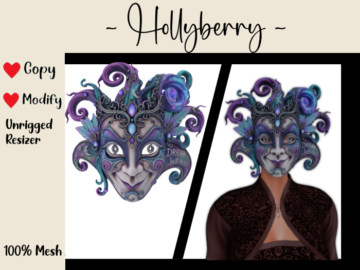 HB: Dream Weaver Masquerade Mask