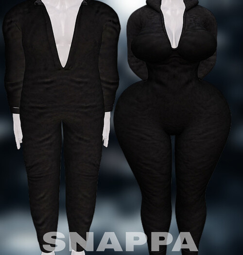 SNAPPA - Black Pajama - LEGACY MALE