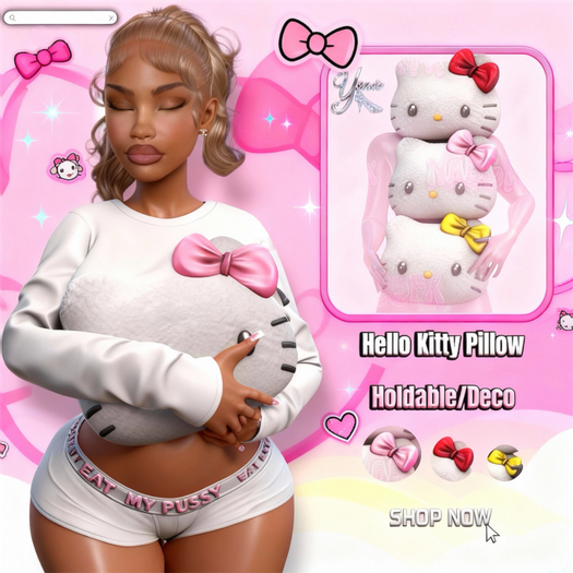 YNCE. HELLO KITTY PILLOW FATPACK