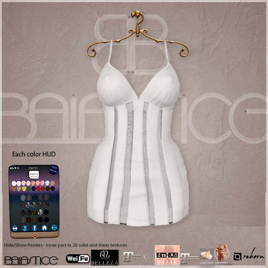 Baiastice_Deconstructed Mini Dress-White