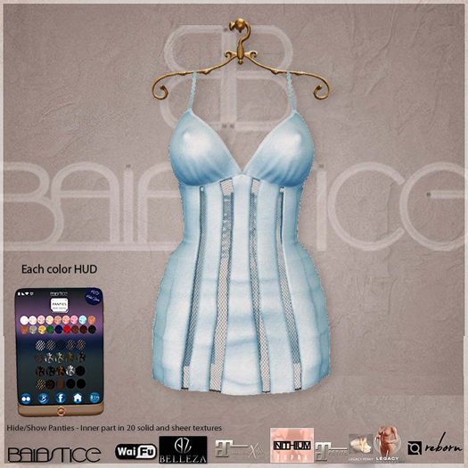 Baiastice_Deconstructed Mini Dress-Sky
