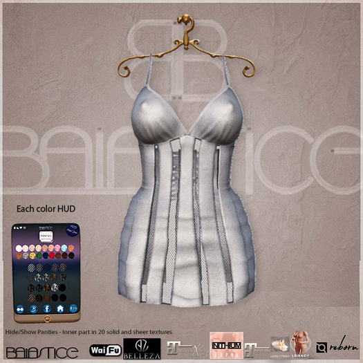 Baiastice_Deconstructed Mini Dress-Silver