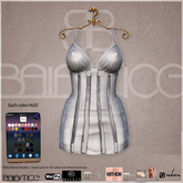 Baiastice_Deconstructed Mini Dress-Silver