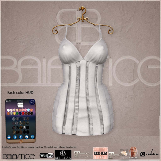 Baiastice_Deconstructed Mini Dress-Pearl