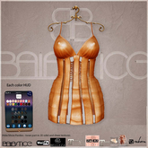 Baiastice_Deconstructed Mini Dress-Orange