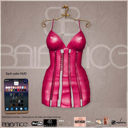 Baiastice_Deconstructed Mini Dress-Fuchsia