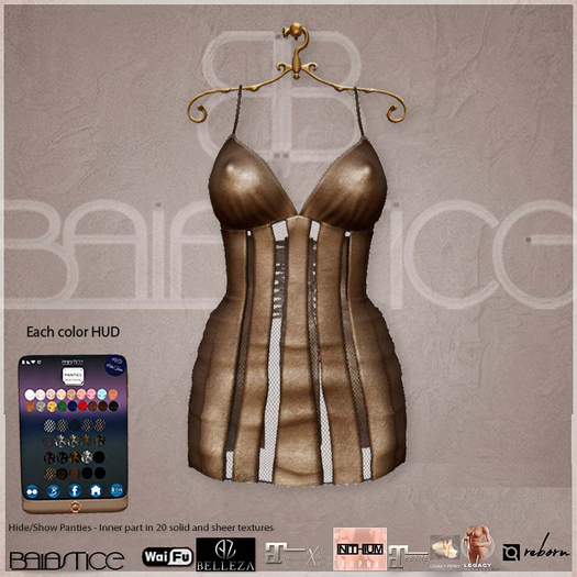 Baiastice_Deconstructed Mini Dress-Bronze
