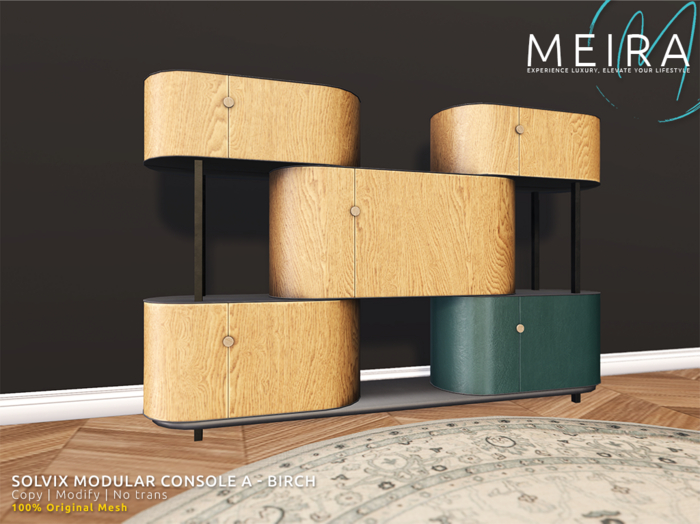 Solvix Modular Console A - Birch
