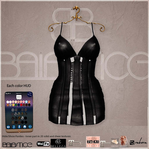 Baiastice_Deconstructed Mini Dress-Black