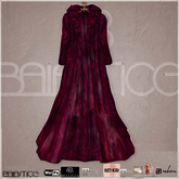 Baiastice_Long Fur Coat-Wine