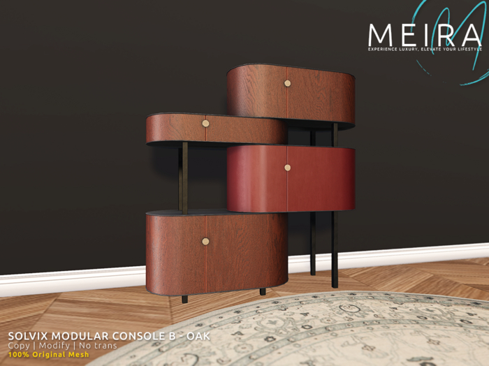 Solvix Modular Console B - Oak