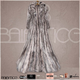 Baiastice_Long Fur Coat-Silver