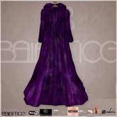 Baiastice_Long Fur Coat-Purple