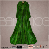 Baiastice_Long Fur Coat-Emerald