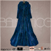 Baiastice_Long Fur Coat-Blue