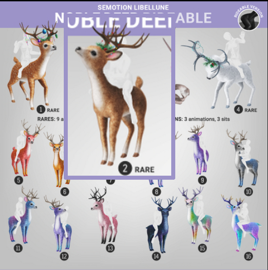 SEmotion Libellune Noble Deer Rideable RARE 02