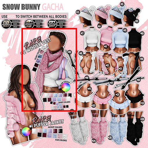Mug - Snow Bunny - #2 Winter Vest RARE