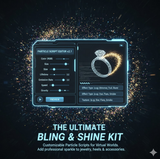 Ultimate Bling & Shine Kit | Customizable Particle Scripts & Texture Shaders | Mod/Copy