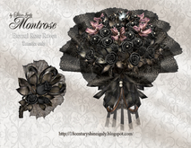 Eternal Rose Raven Bridal Bouquet