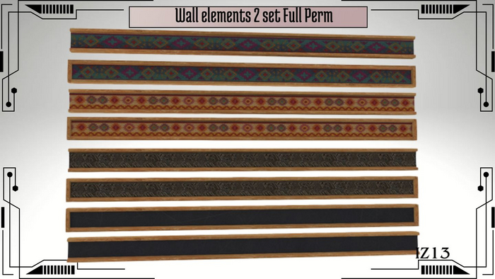 Wall elements 2 set Full Perm
