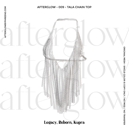Afterglow - 009 - Tala - Chain Top - Silver Chain (Box)