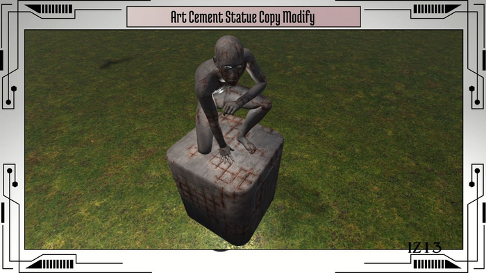 Art Cement Statue Copy Modify