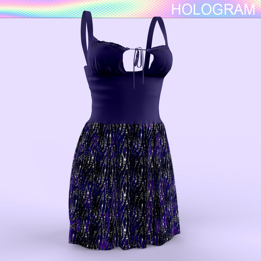 Purple Sparkle Tied Dress Reborn