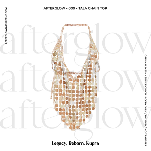 Afterglow - 009 - Tala - Chain Top - Copper Disc Chain (Box)