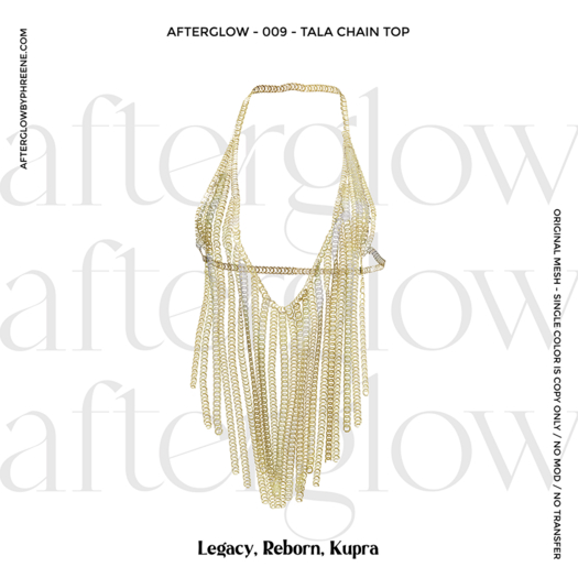 Afterglow - 009 - Tala - Chain Top - Gold Chain (Box)