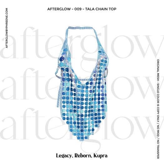 Afterglow - 009 - Tala - Chain Top - Blue Disc Chain (Box)