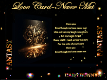 *⊱• Bunny's Card Store •⊰*♥•*¨*•Love Card-Never Met  Card with Music