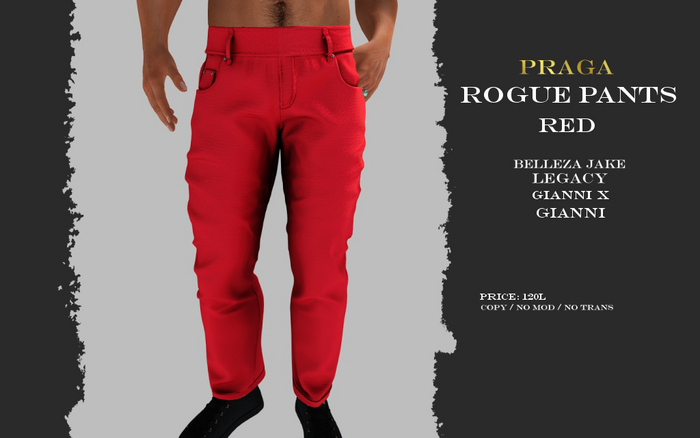 Praga Rogue Pants - Red