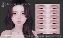 BB ~ Straight Eyebrows Set Fatpack