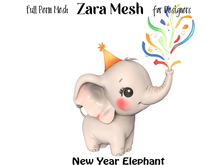 ZM PBR New Year Elephant FULL PERM MESH