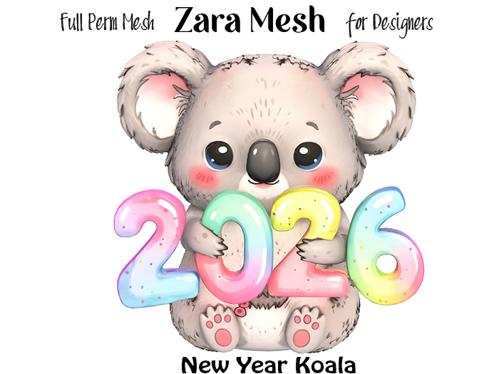 ZM PBR New Year Koala FULL PERM MESH