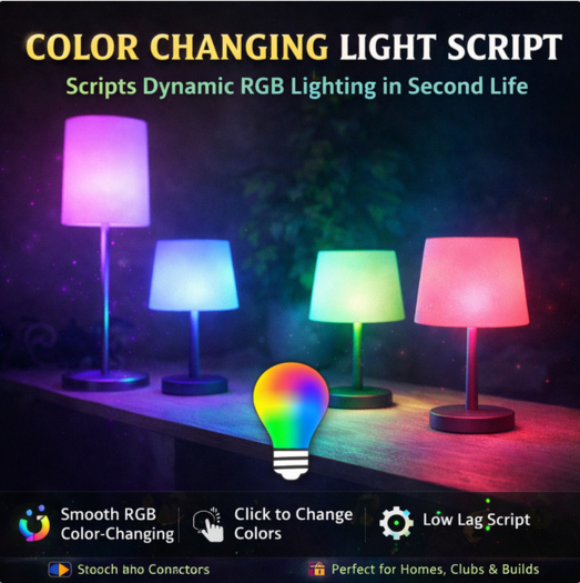 Color Changing Light Script Dynamic RGB Lighting for Builds, Decor & Roleplay