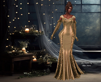 !dM Sylvester **GOLD** DRESS + ACCESSORIES (No 7+8) - Lara
