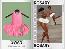 Rosary. Swan . Kid Pink