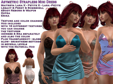 Asymetric Strapless Mini Dress (ADD)