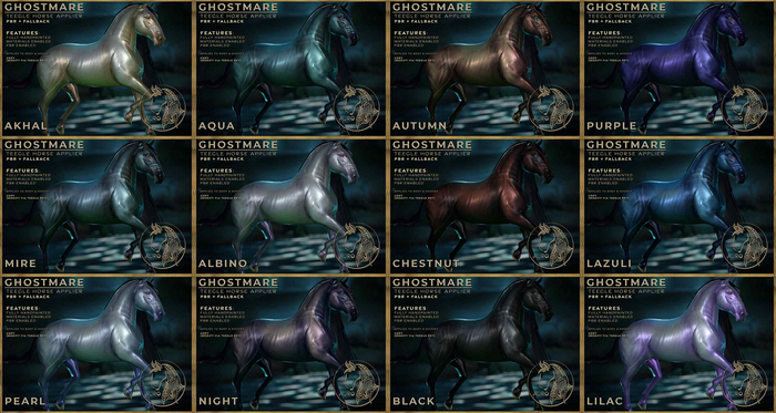 [AURO] Ghostmare  [FATPACK] :: For Teegle Horse (add)
