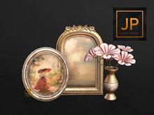 9. Elm. Penny's Parlour Desk//Gilded Frames