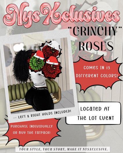 !NW- Grinchy Roses (Coral)