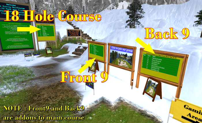 18 Hole Contest Golf Course Full Set